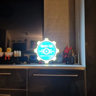 Hộp đèn Fallout Vault-Tec Industries