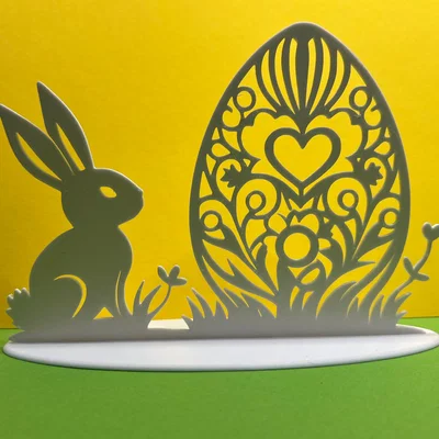 Osterhase mit Osterei (Thỏ Phục Sinh kèm trứng)