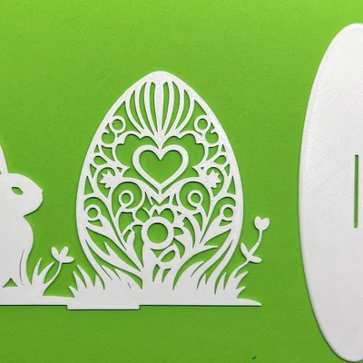 Osterhase mit Osterei (Thỏ Phục Sinh kèm trứng)