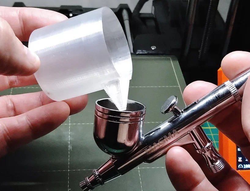 Cốc pha sơn cho Airbrush (Airbrush paint mixing container) - Image 1