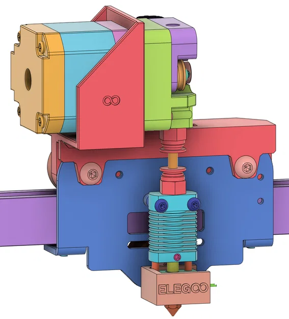 Direct Drivinator cho Elegoo Neptune 2S (Direct Drive Conversion) - Image 1