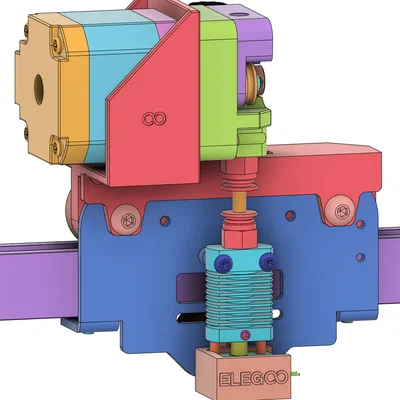 Direct Drivinator cho Elegoo Neptune 2S (Direct Drive Conversion)