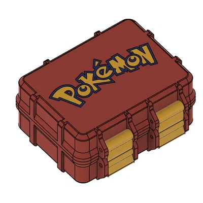 Hộp Đựng Thẻ Bài Pokemon Rugged Bền Đẹp - Tự In 3D Dễ Dàng