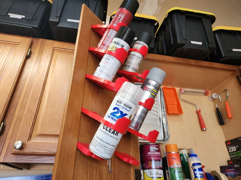 Giá treo bình sơn xịt (Spray Can Holder) 3D tiện lợi - Image 1