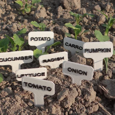 Bảng/Nhãn Rau Củ (Vegetables signs/labels) cho Vườn