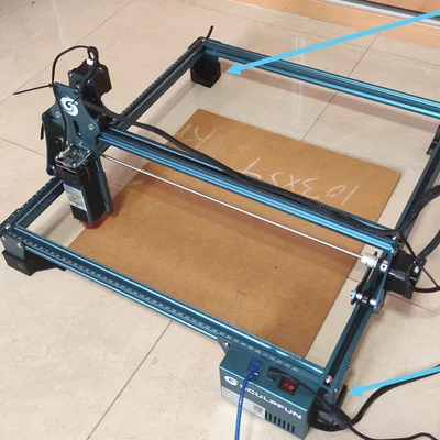 Bộ chân đế nâng cấp cho máy cắt laser Sculpfun S9 hỗ trợ căn chỉnh chuẩn