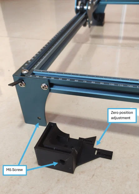 Bộ chân đế nâng cấp cho máy cắt laser Sculpfun S9 hỗ trợ căn chỉnh chuẩn - Image 2