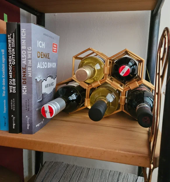 Kệ rượu vang lục giác dạng module (modular hexagonal Wine shelf) - Image 1