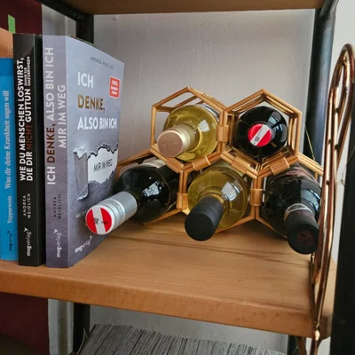 Kệ rượu vang lục giác dạng module (modular hexagonal Wine shelf)