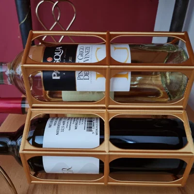 Kệ rượu vang lục giác dạng module (modular hexagonal Wine shelf)