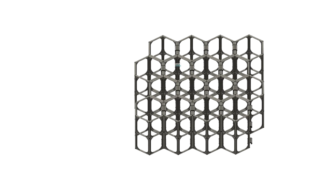 Kệ rượu vang lục giác dạng module (modular hexagonal Wine shelf) - Image 3