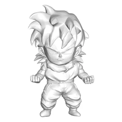 Bộ sưu tập 5 mô hình 3D Dragon Ball (Cell, Trunks, Gohan, Saibaman)