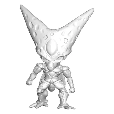 Bộ sưu tập 5 mô hình 3D Dragon Ball (Cell, Trunks, Gohan, Saibaman)