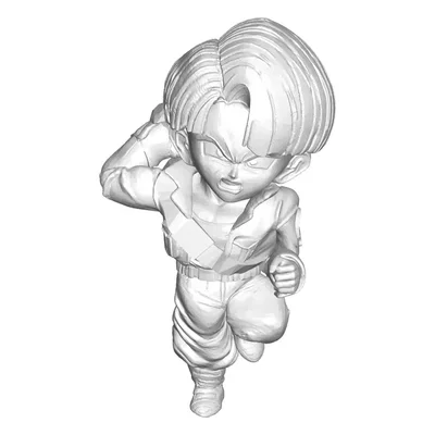 Bộ sưu tập 5 mô hình 3D Dragon Ball (Cell, Trunks, Gohan, Saibaman)