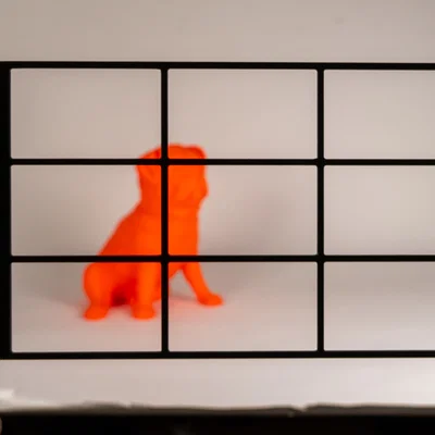 Thước ngắm bố cục nhiếp ảnh Rule of Thirds in 3D