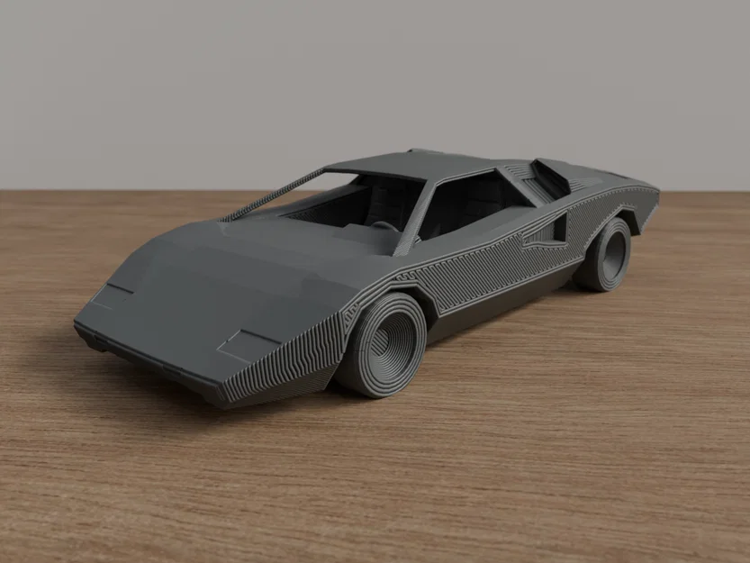 Mô hình siêu xe Lamborghini Countach LP400 in 3D siêu dễ - Image 1