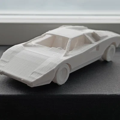 Mô hình siêu xe Lamborghini Countach LP400 in 3D siêu dễ