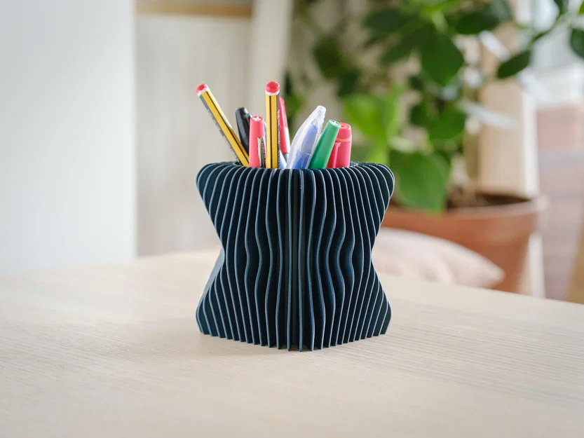 Khay Cắm Bút Gợn Sóng - Vase mode - Image 3