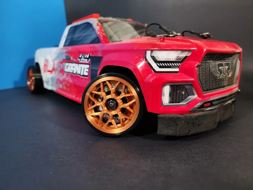 Mâm RC Drift xịn – Vỏ Grip & Drift (Hex 12mm, 1/10) - Image 1