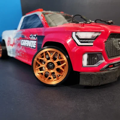 Mâm RC Drift xịn – Vỏ Grip & Drift (Hex 12mm, 1/10)