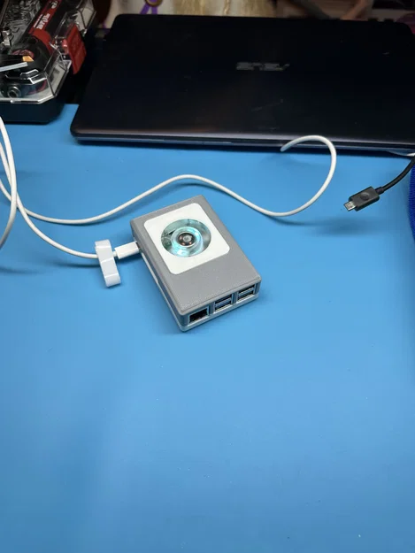 Vỏ case Raspberry PI 5 tích hợp quạt tản nhiệt 4010 siêu bền - Image 3