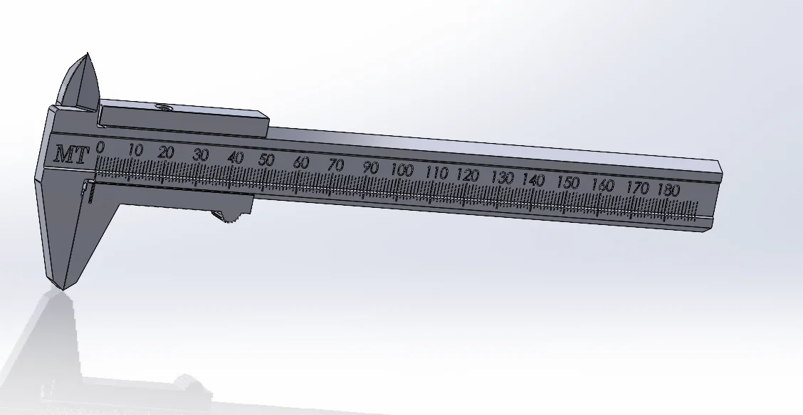 Thước kẹp đo (caliper) in 3D – measuring stick / Messchieber - Image 1