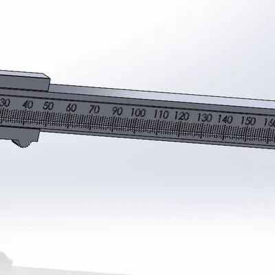 Thước kẹp đo (caliper) in 3D – measuring stick / Messchieber