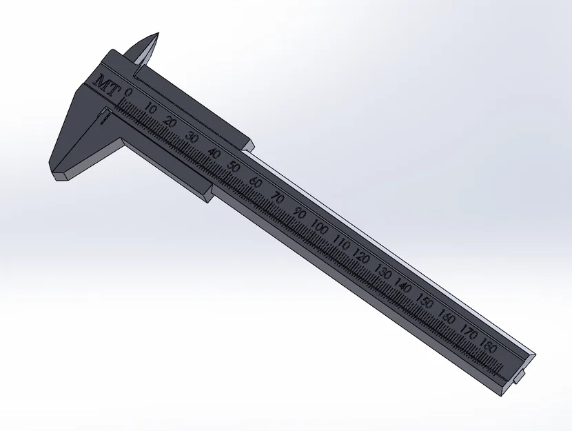 Thước kẹp đo (caliper) in 3D – measuring stick / Messchieber - Image 2