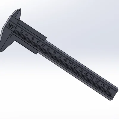 Thước kẹp đo (caliper) in 3D – measuring stick / Messchieber