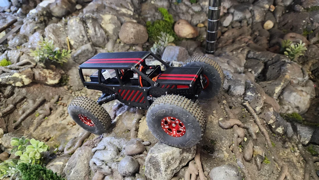 Tremor XL Chassis – Chassis low CG/Comp cho SCX24 - Image 1