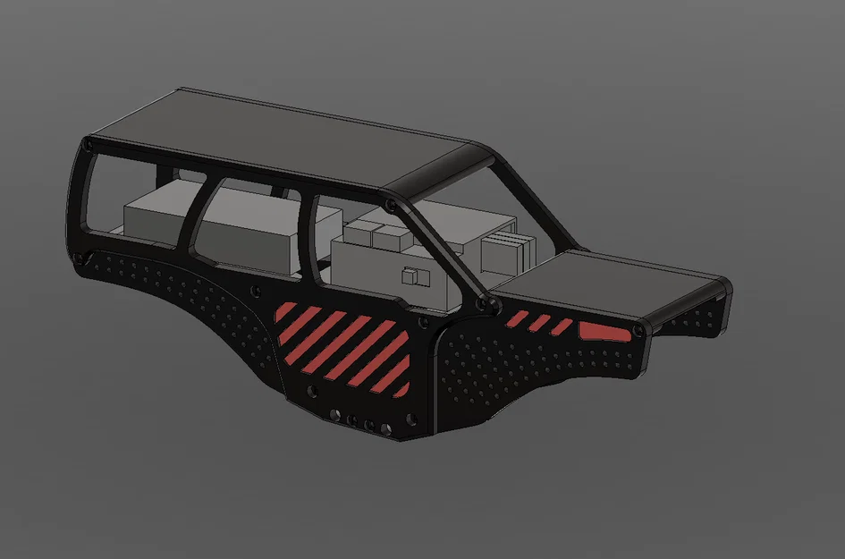 Tremor XL Chassis – Chassis low CG/Comp cho SCX24 - Image 2