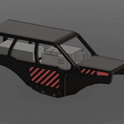 Tremor XL Chassis – Chassis low CG/Comp cho SCX24