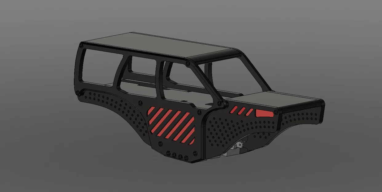 Tremor XL Chassis – Chassis low CG/Comp cho SCX24 - Image 4