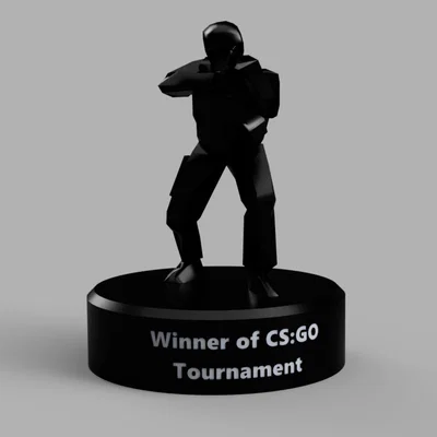 Mô hình cúp lưu niệm Counter-Strike Trophy cực chất cho game thủ