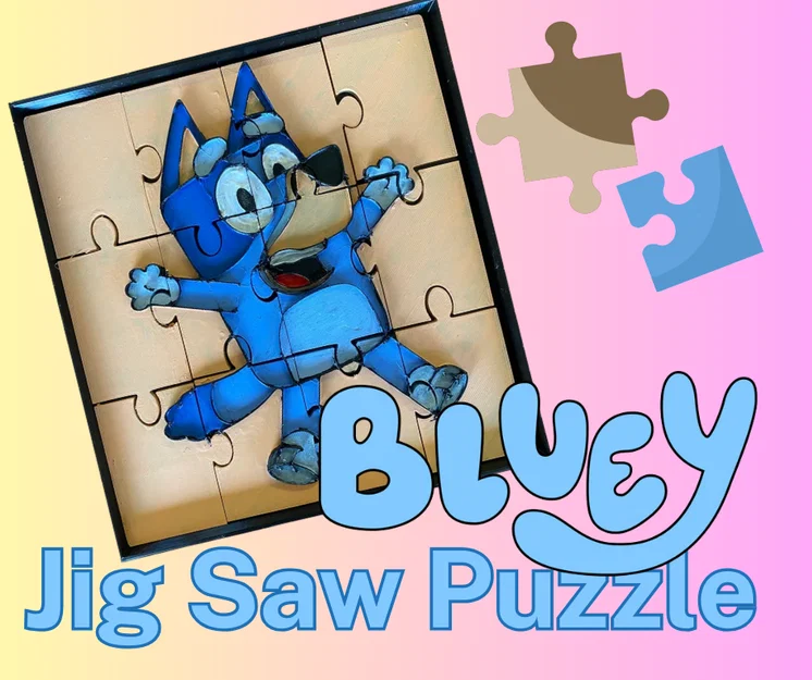 Bluey Puzzle – Puzzle mini in 3D cho bé - Image 1