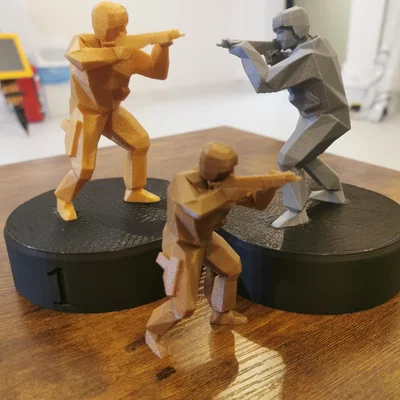 Mô hình Cúp CS:GO (Counter-Strike) - Thiết kế 3D lắp ghép độc đáo