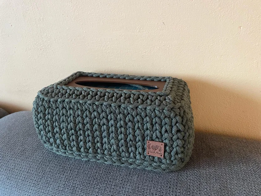 Đế Hộp Khăn Giấy Crochet (CROCHET TISSUE BOX - BASE) - Image 4