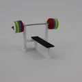 Bộ Bench Press, Squat Rack và Olympic Weight Set (in 3D) - Thumbnail 5