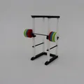 Bộ Bench Press, Squat Rack và Olympic Weight Set (in 3D) - Thumbnail 8