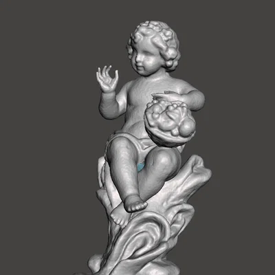 Mô hình tượng thiên thần nhỏ cổ điển trang trí 3D