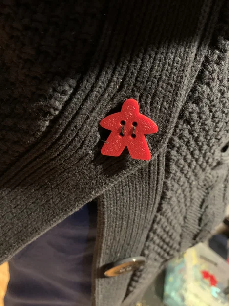 Nút áo Meeple Carcassonne (Carcassonne Meeple Button) - Image 2