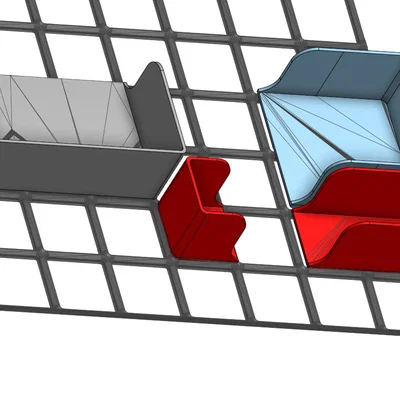 Bộ mảnh ghép mô-đun Gridfinity 6U cho nhà bếp gọn gàng