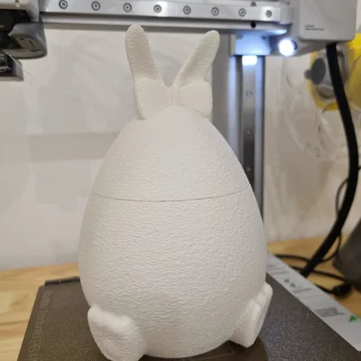 Mô hình Bunny Egg 3D: Hũ đựng đồ hình thỏ siêu đáng yêu
