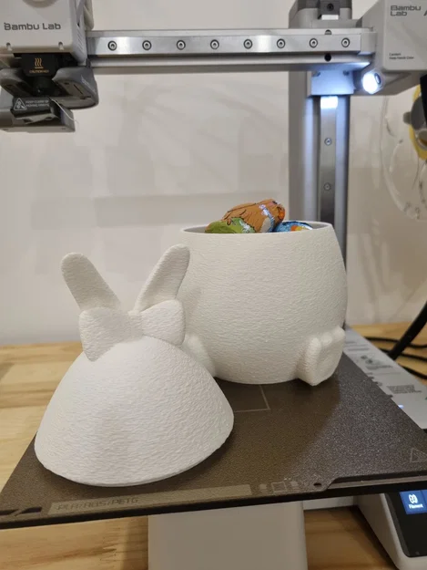 Mô hình Bunny Egg 3D: Hũ đựng đồ hình thỏ siêu đáng yêu - Image 4