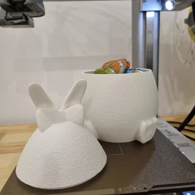 Mô hình Bunny Egg 3D: Hũ đựng đồ hình thỏ siêu đáng yêu