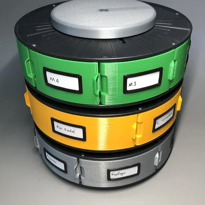 Hộp sắp xếp spool: ngăn kéo tự đóng, xếp chồng & tùy biến