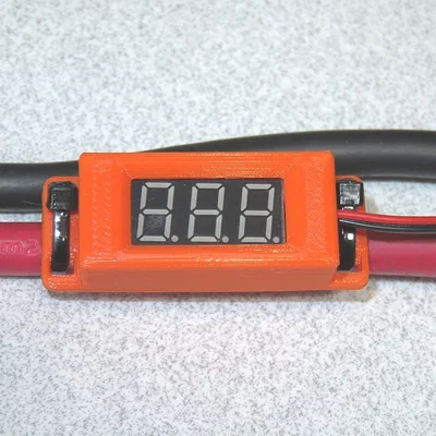 Hộp đựng Mini LCD Voltmeter treo cáp tiện lợi cho dự án DIY