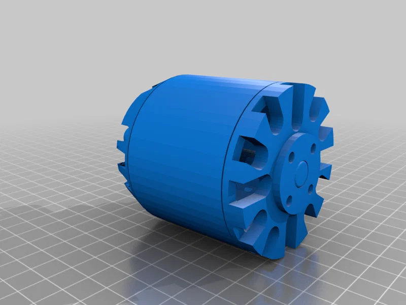 Mô hình 3D động cơ không chổi than EMP N6964 9T 230kv - Image 4