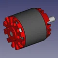 Mô hình 3D động cơ không chổi than EMP N6964 9T 230kv - Thumbnail 5