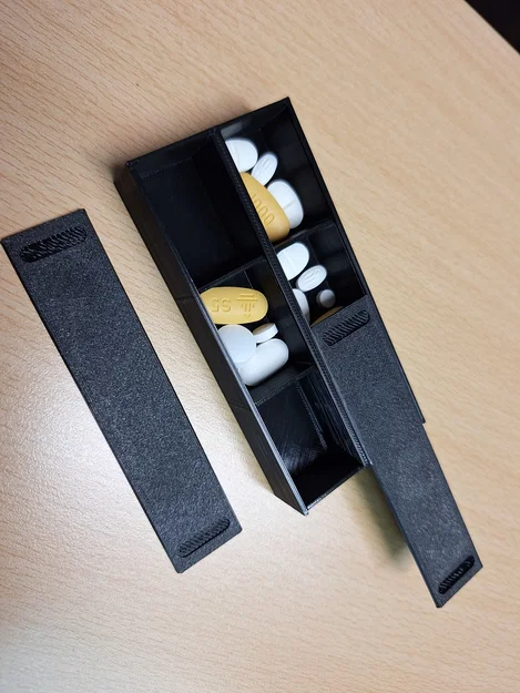 Hộp organizer đựng thuốc & viên uống nắp trượt (bản 3 ngày & 7 ngày) - Image 1